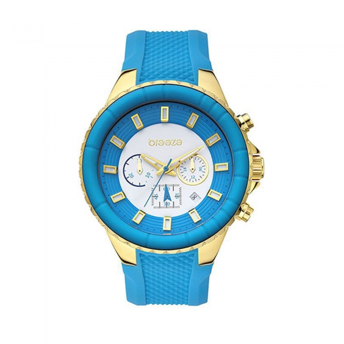 Breeze Air Hollywood Chrono Blue Rubber Strap