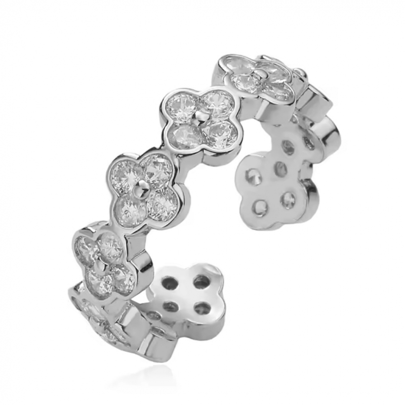 Δαχτυλίδι ανοιγόμενο με ζιρκόν