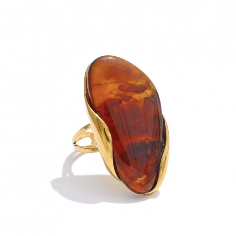 Δαχτυλίδι ατσάλι με ρητίνη