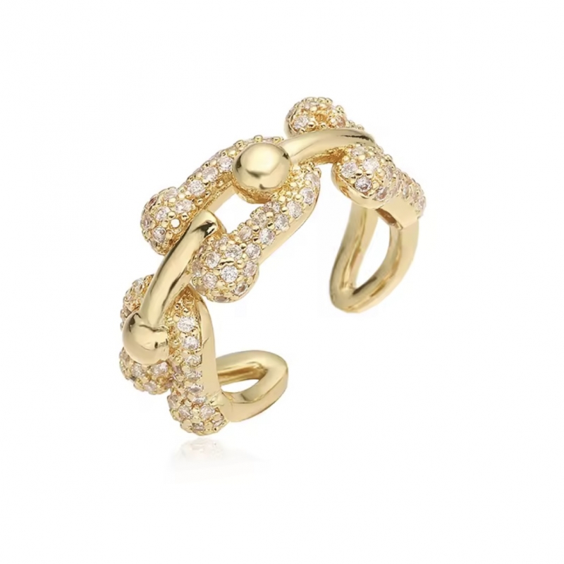 Δαχτυλίδι επιχρυσωμένο με ζιρκόν