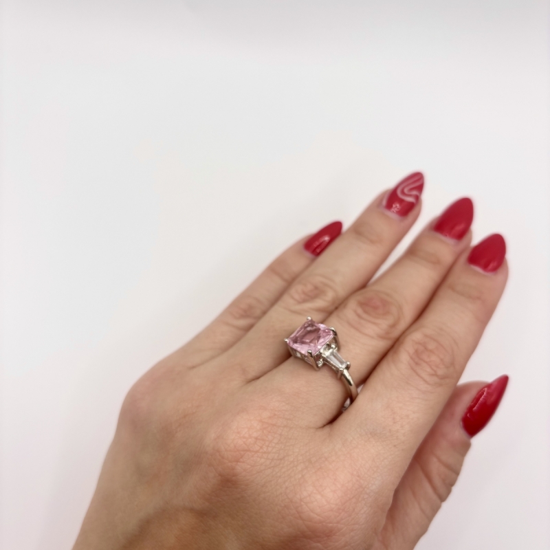 Δαχτυλίδι ατσάλι με swarovski πέτρα