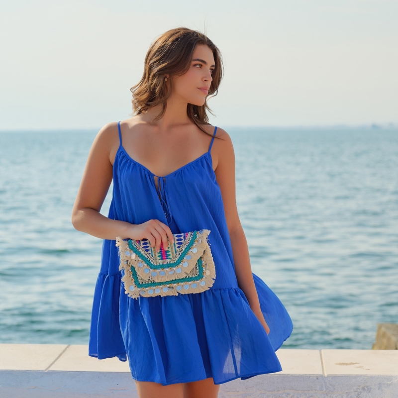 Φάκελος μπλε με σχέδια