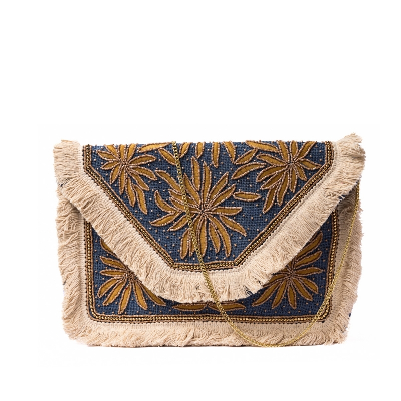 Φάκελος μπλε με σχέδια sun flower