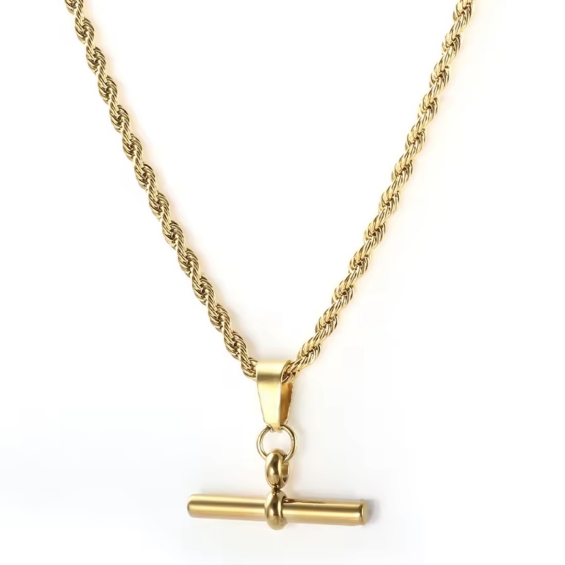 Κολιέ ατσάλι με μπάρα