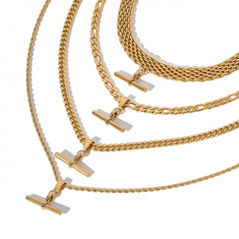 Κολιέ ατσάλι με μπάρα