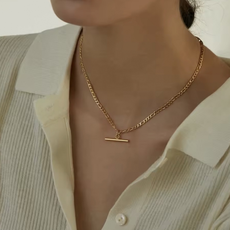 Κολιέ ατσάλι με μπάρα