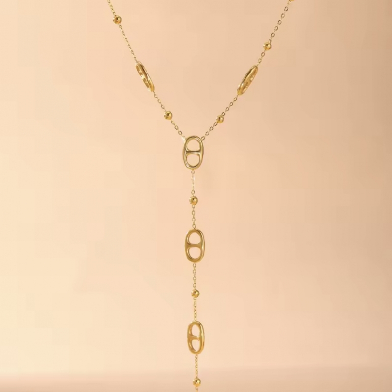 Κολιέ ατσάλι σε σχέδιο «Θήτα»