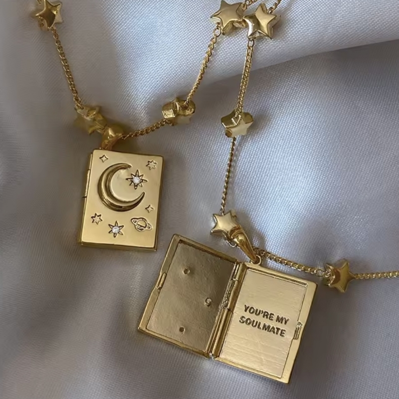 Κολιέ ατσάλι βιβλίο “my soulmate”