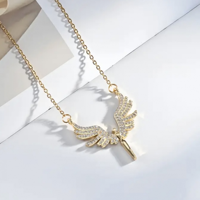 Κολιέ φτερά αγγέλου ατσάλι