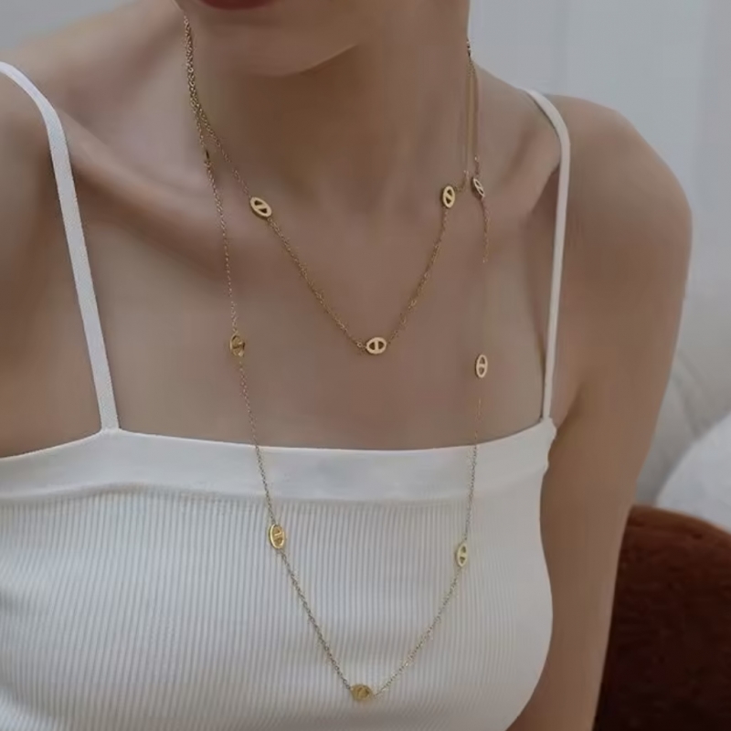 Κολιέ μακρύ ατσάλι