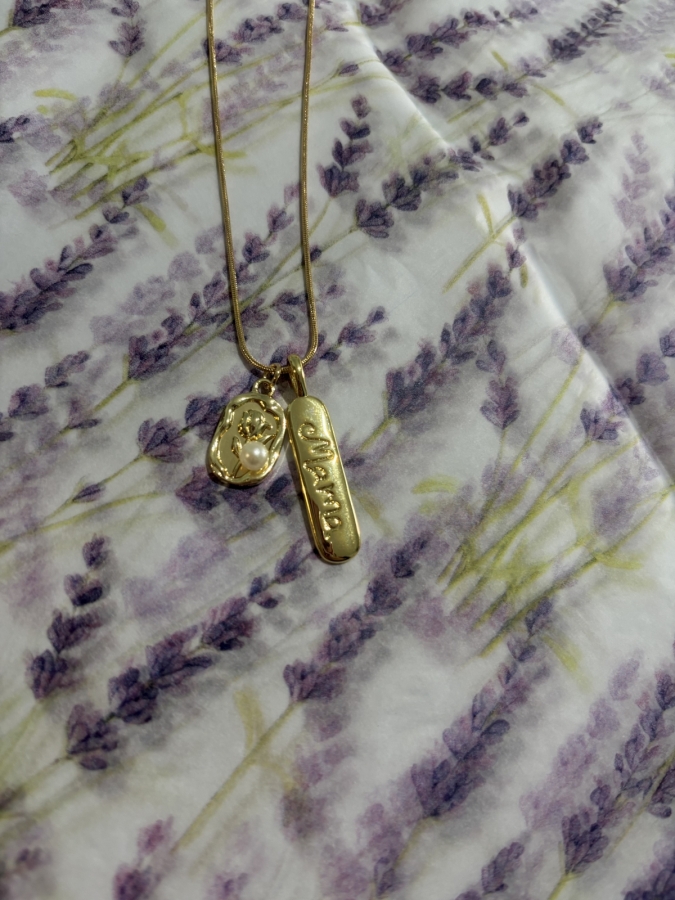 Κολιέ mama’s flower ατσάλι