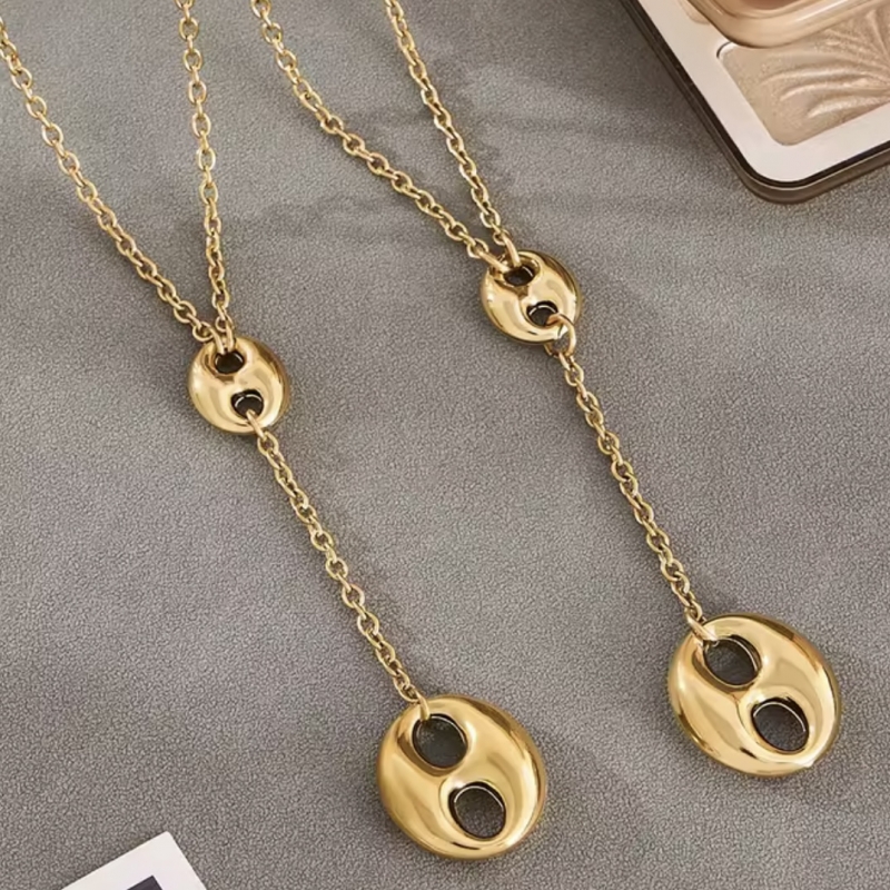 Κολιέ σε σχήμα Υ ατσάλι