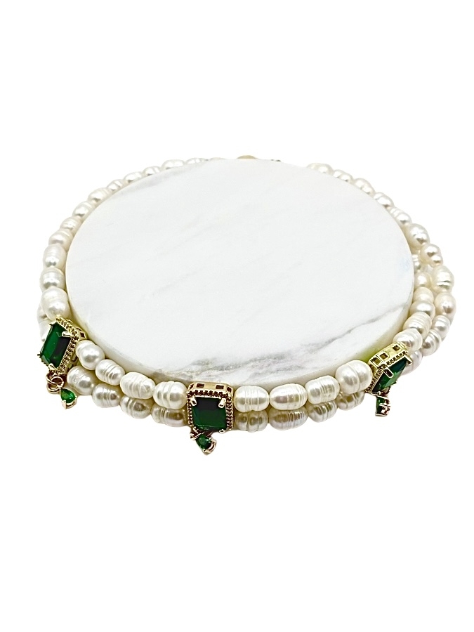 Κολιέ τσόκερ με μαργαριτάρια