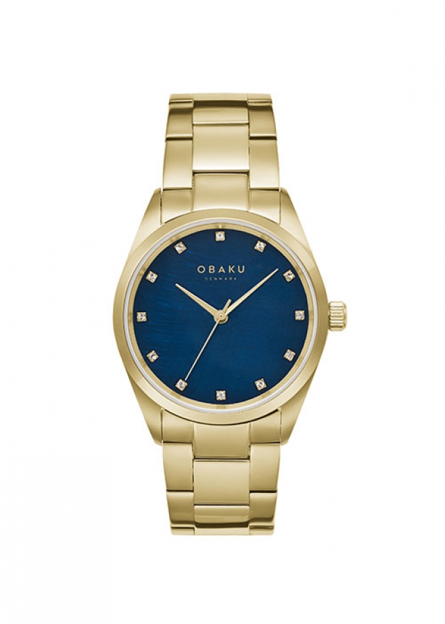 Obaku Chili Beryl Ρολόι με Μεταλλικό Μπρασελέ σε Χρυσό χρώμα