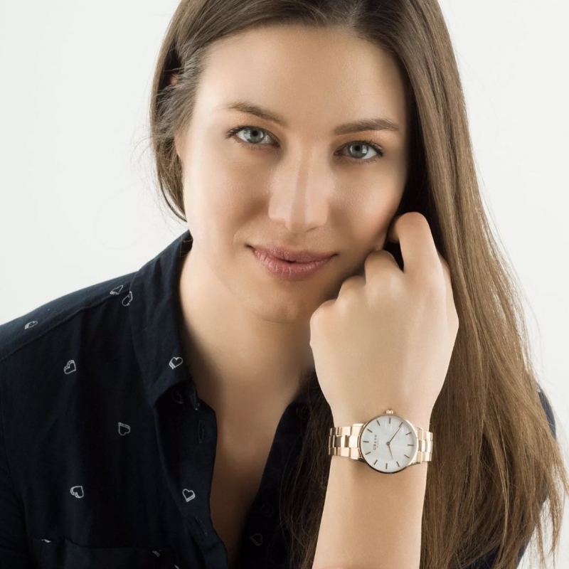 OBAKU Lyng Lille Rose Gold Stainless Steel Bracelet
