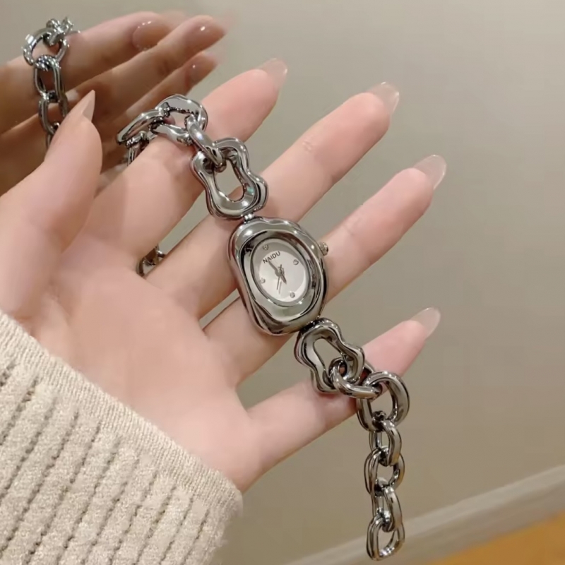 Ρολόι ατσάλι με μπρασελέ αλυσίδα