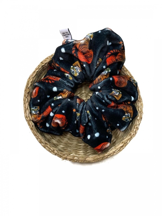 Scrunchies με σχέδιο τίγρη