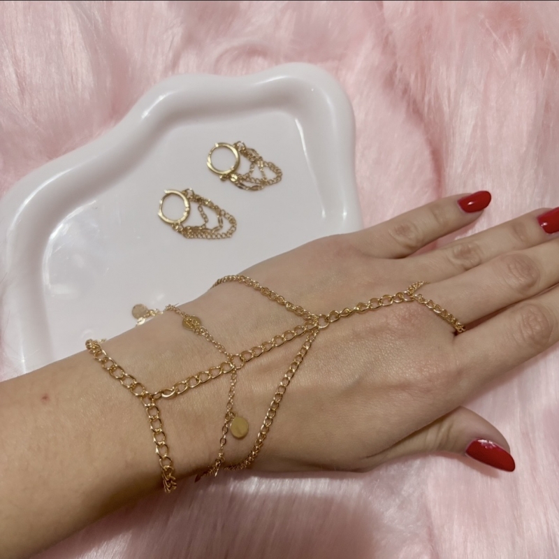 Σετ βραχιόλι-δαχτυλίδι& σκουλαρίκια