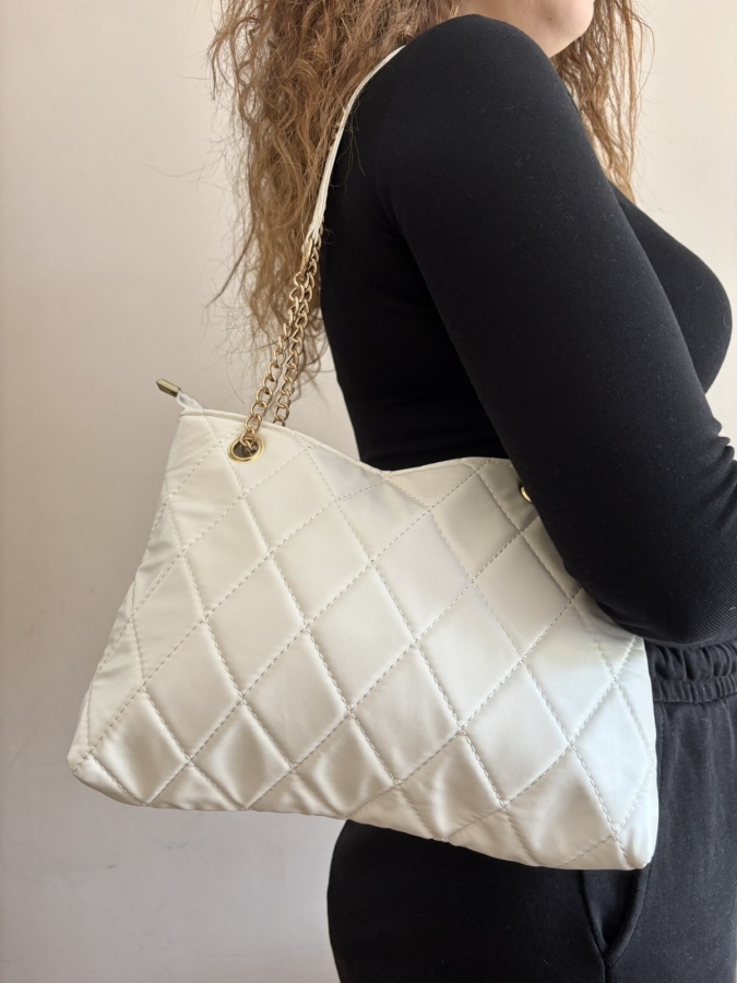 Τσάντα ώμου λευκή