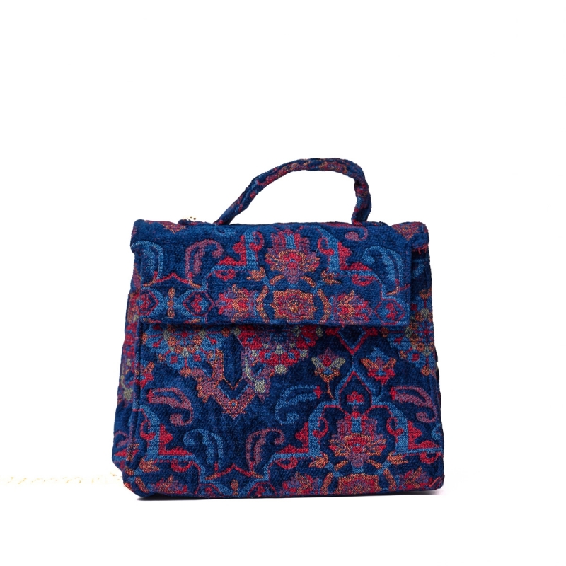 ΤΣΑΝΤΑ ΩΜΟΥ ΧΕΙΡΟΠΟΙΗΤΗ 'BLUE TRADITIONAL BOHO'