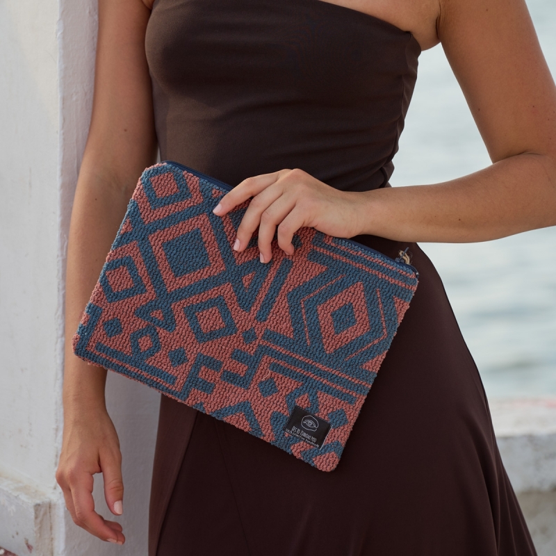 ΤΣΑΝΤΑ ΧΕΙΡΟΣ 'BOHO GEOMETRIC'