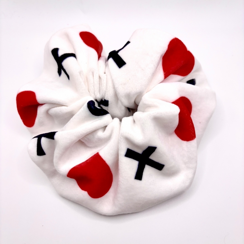 Valentine’s scrunchie handmade