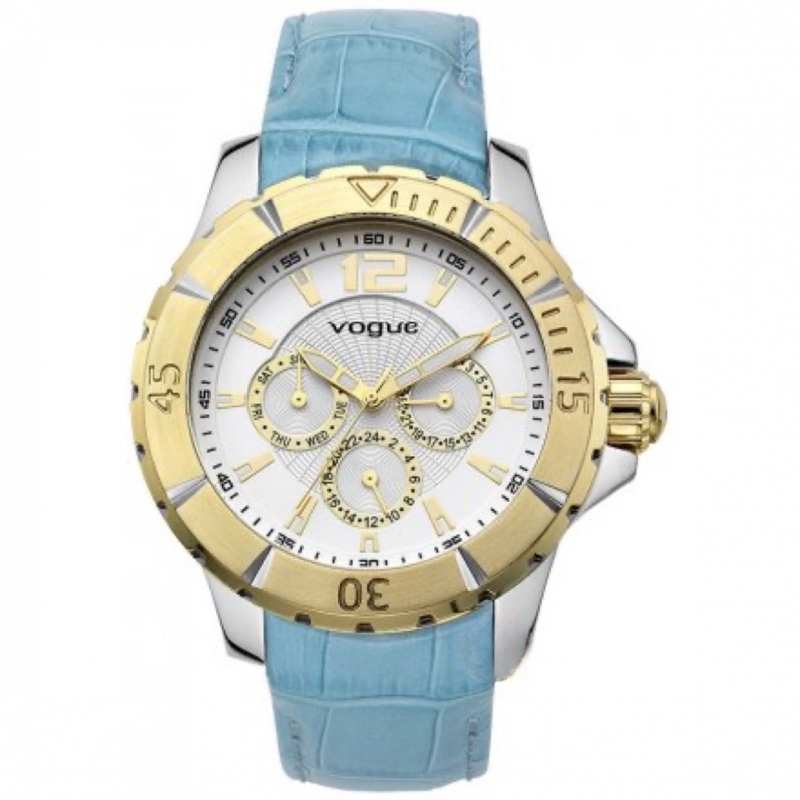 VOGUE City Multifunction Turquoise Leather Strap 16101.3