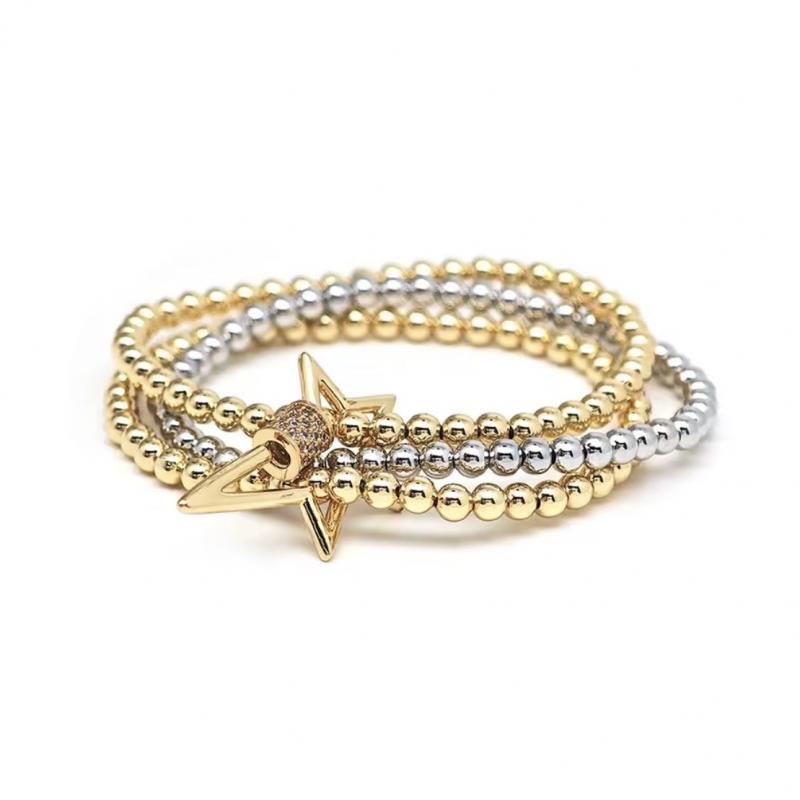 Βραχιόλι 3πλό δίχρωμο