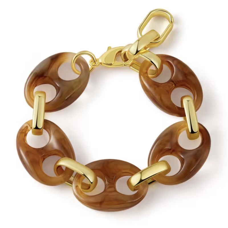 Βραχιόλι ατσάλι με ρητίνη