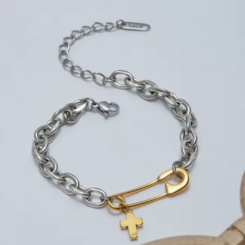 Βραχιόλι δίχρωμο ατσάλι