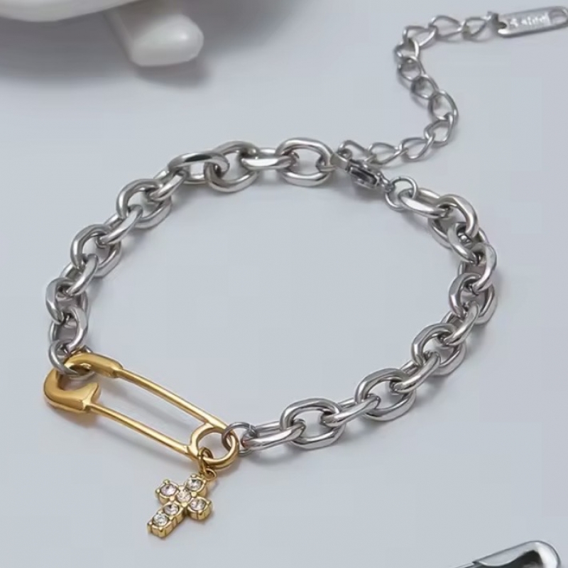 Βραχιόλι δίχρωμο ατσάλι