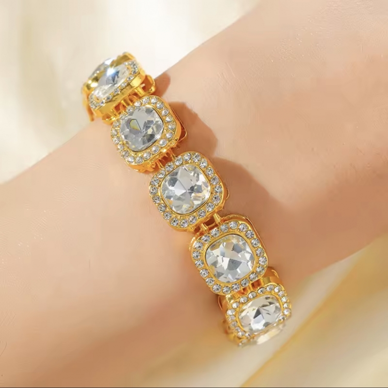 Βραχιόλι επιχρυσωμένο με ζιρκόν