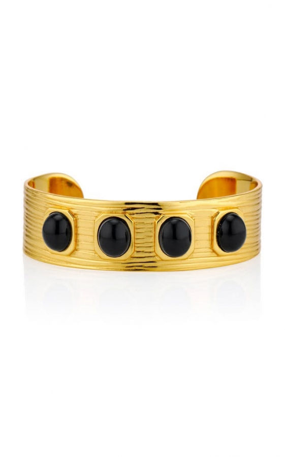 Βέργα  ατσάλι με πέτρες αχάτη