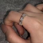 Δαχτυλίδι επιχρυσωμένο με ζιρκόν