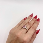 Δαχτυλίδι ατσάλι με swarovski πέτρα