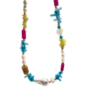 Κολιέ με ημιπολύτιμους λίθους