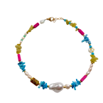 Κολιέ με ημιπολύτιμους λίθους