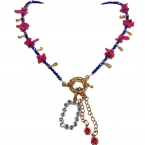 Κολιέ “Kalymnos” με χάντρες και ατσάλινα στοιχεία