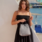 ΤΣΑΝΤΑ ΠΟΥΓΚΙ ΧΕΙΡΟΠΟΙΗΤΗ 'BLACK AND WHITE '