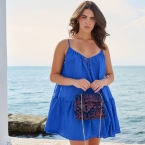 ΤΣΑΝΤΑ ΩΜΟΥ ΧΕΙΡΟΠΟΙΗΤΗ 'BLUE TRADITIONAL BOHO'