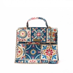 ΤΣΑΝΤΑ ΩΜΟΥ ΧΕΙΡΟΠΟΙΗΤΗ 'VINTAGE BLUE'