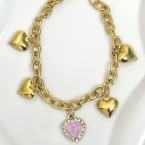 Βραχιόλι ατσάλι με charms