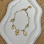 Βραχιόλι ατσάλι με charms