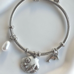 Βραχιόλι ατσάλινο με charms