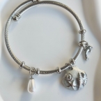 Βραχιόλι ατσάλινο με charms